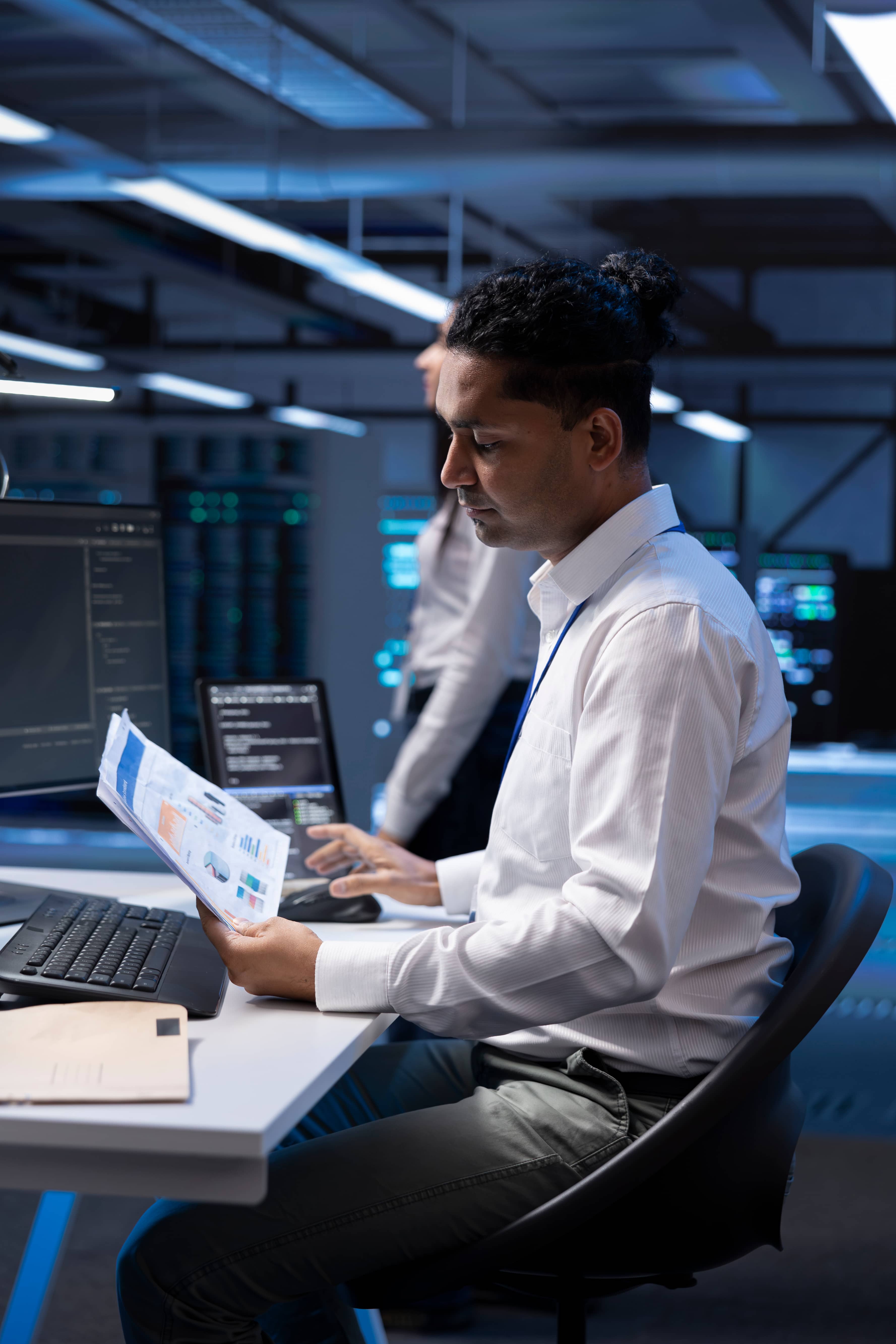 IT professionals working on cloud infrastructure